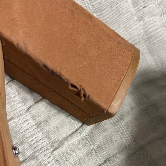 Gianni Bini Tan Peep-Toe Ankle Booties - Picture 4 of 5